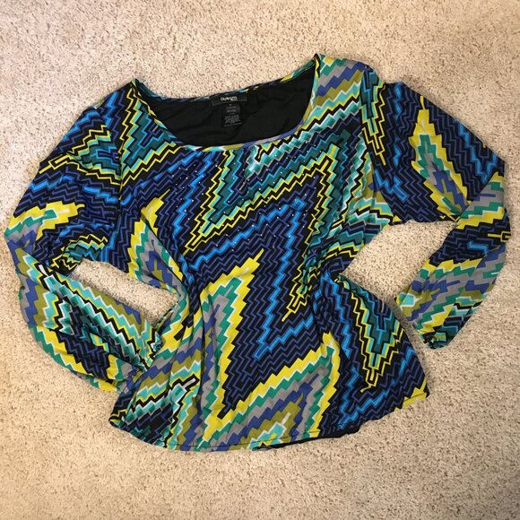 Electric Circus Punkrock Mistfit Bolt and Rhinestone Blouse - Picture 10 of 14